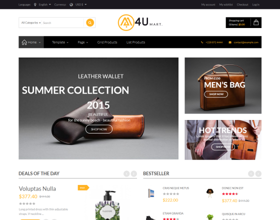 Vina M4U - Multipurpose Joomla & VirtueMart Template